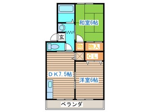 ひいらぎハイツの物件間取画像